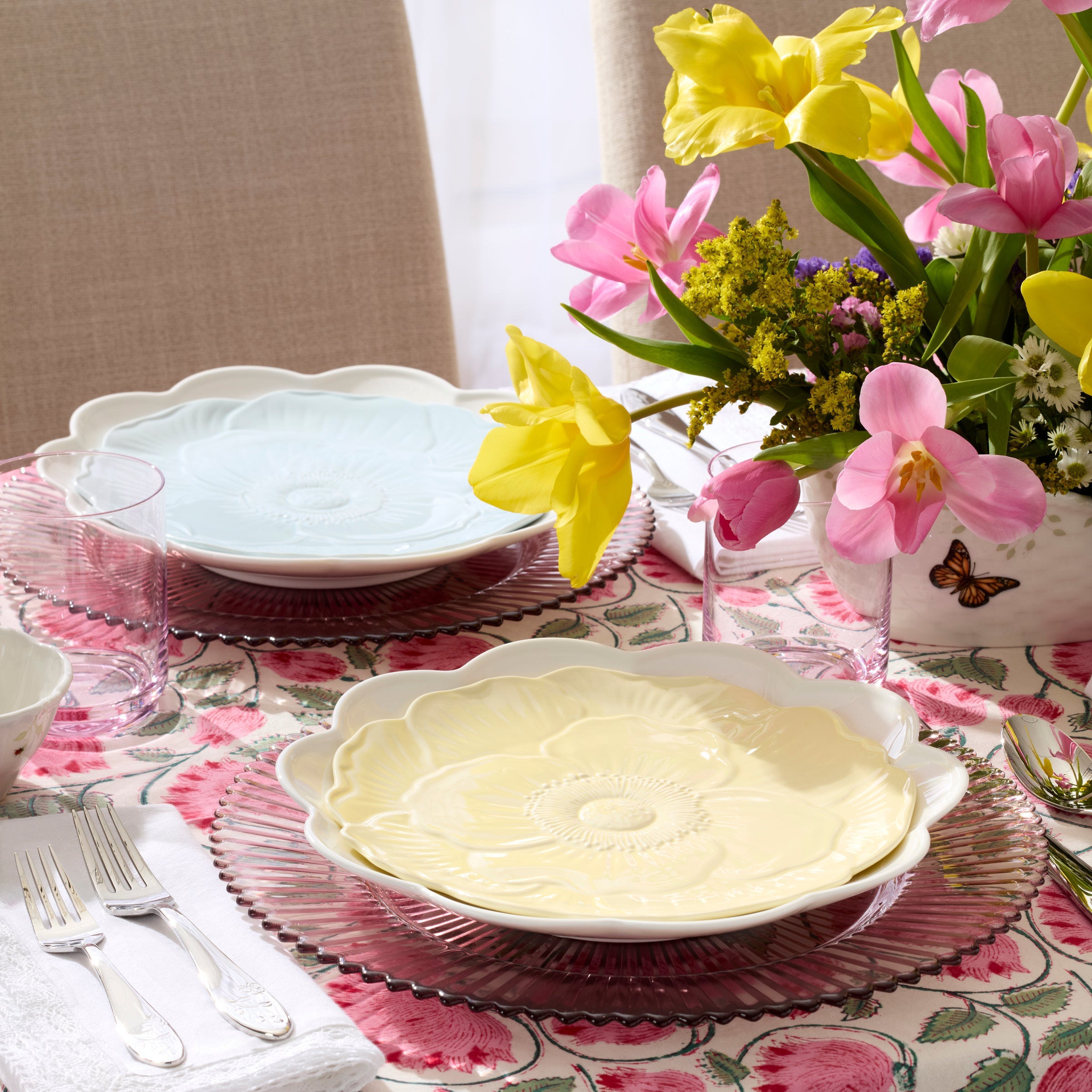 Lenox Heritage Lenox Heritage Butterfly Meadow Floral Blue Accent Plates, Set of 4 - Image 7