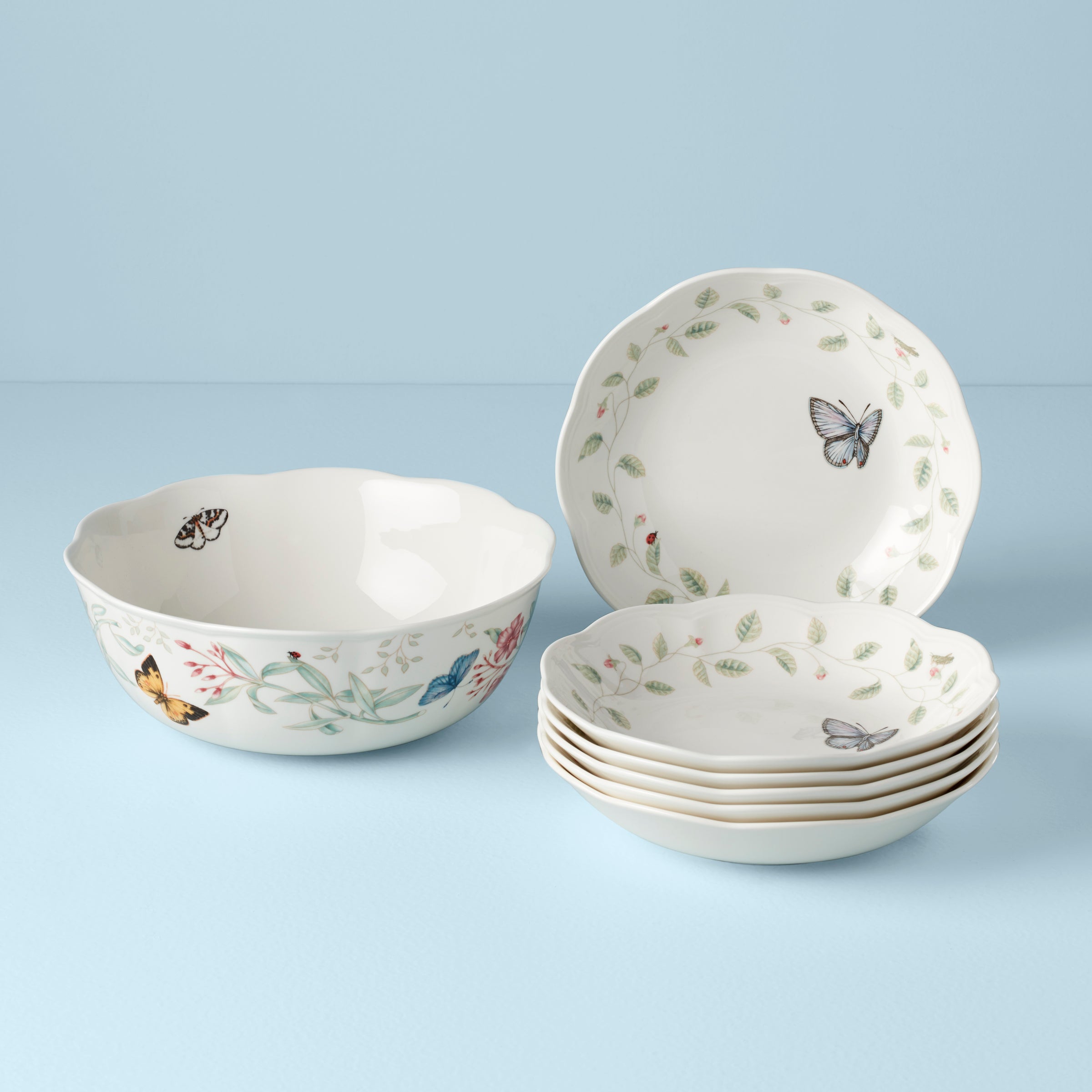Lenox Heritage Lenox Heritage Butterfly Meadow 7-Piece Bowl Set