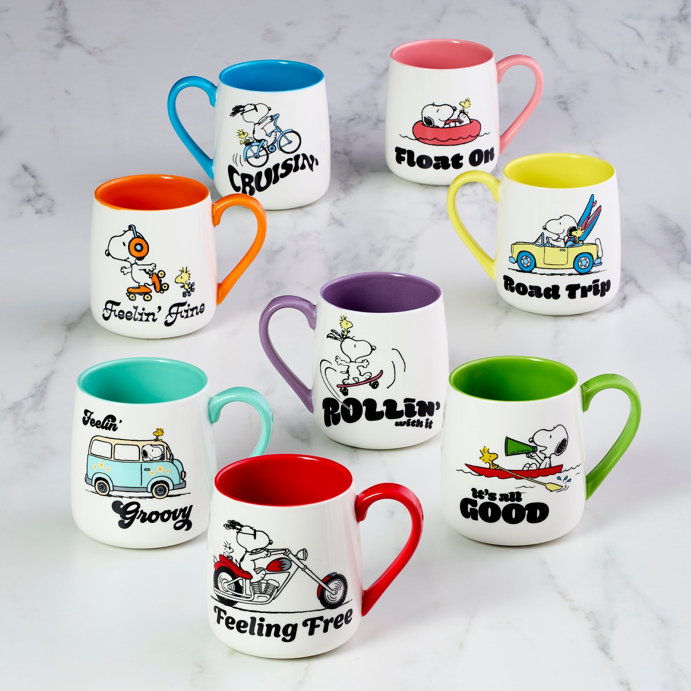 Lenox Heritage Lenox Heritage Peanuts Mugs Groovy-Feeling Free, Set of 2 - Image 4