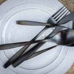 Lenox Heritage Lenox Heritage Averie Black Satin 20-Piece Flatware Set