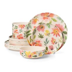 Lenox Heritage Lenox Heritage 24 Seven Melamine Floral 12-Piece Dinnerware Set
