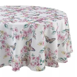 Lenox Heritage Lenox Heritage Butterfly Meadow Floral 70x70 Round Tablecloth