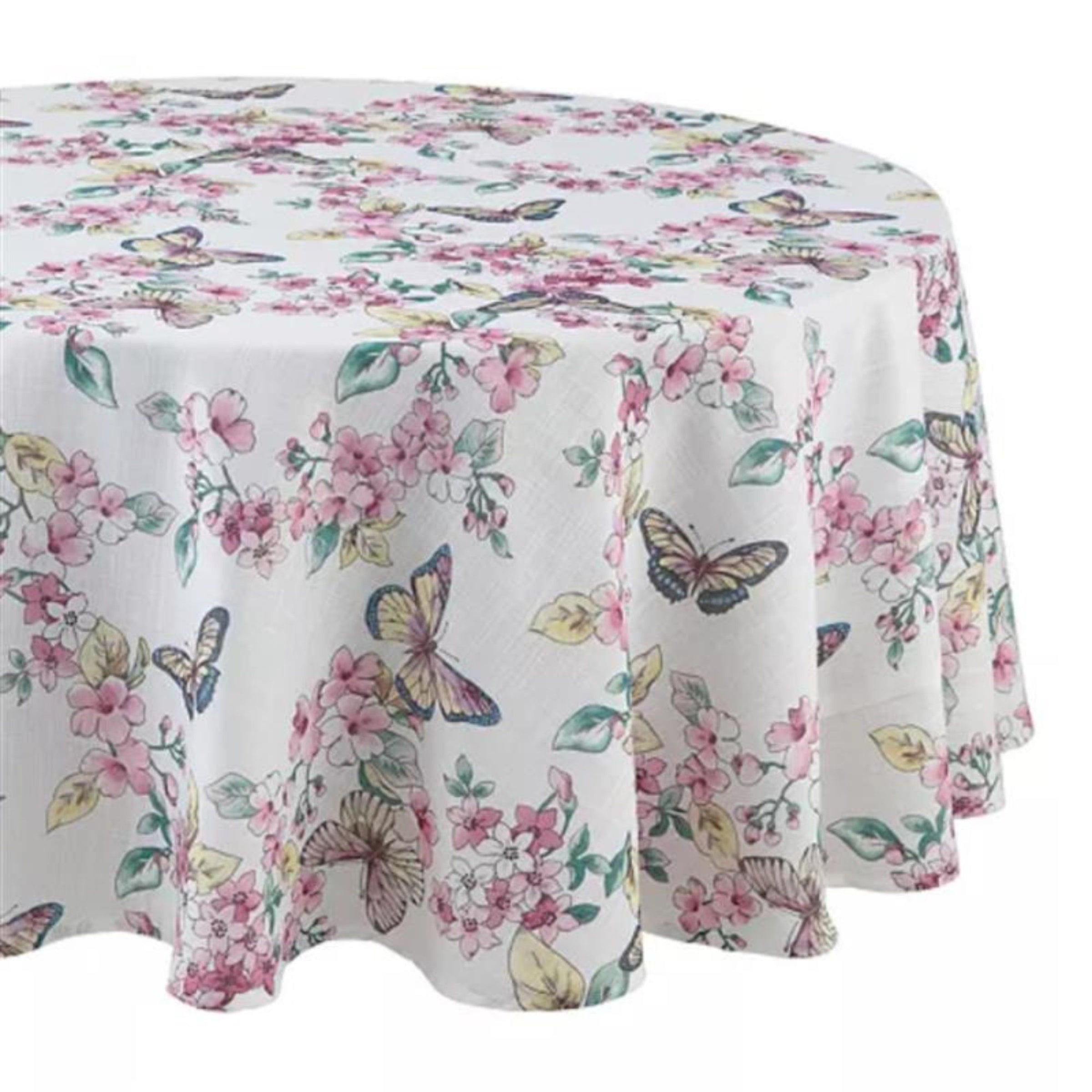 Lenox Heritage Lenox Heritage Butterfly Meadow Floral 70x70 Round Tablecloth