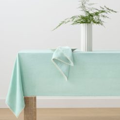 Alternative view of Lenox Heritage Lenox Heritage French Perle Solid Ice Blue 60x120 Tablecloth
