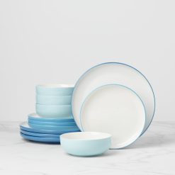 Lenox Heritage Lenox Heritage 24 Seven Colors Turquoise 12-Piece Dinnerware Set