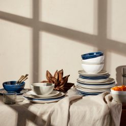 Alternative view of Lenox Heritage Lenox Heritage Bay Colors Blue 12-Piece Dinnerware Set