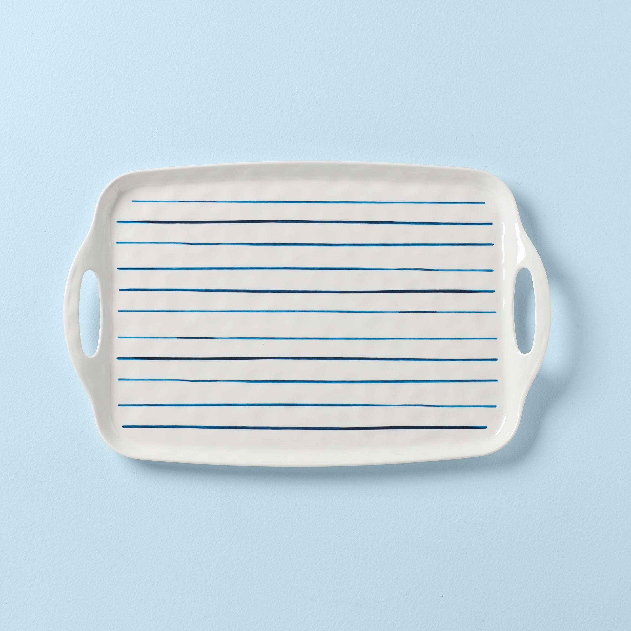Lenox Heritage Lenox Heritage Blue Bay Melamine Handled Platter