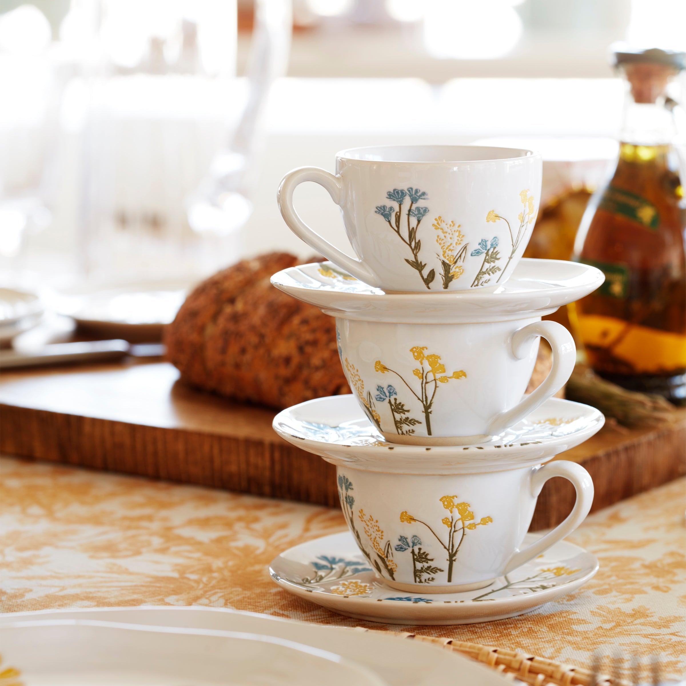 Lenox Heritage Lenox Heritage Wildflowers 8-Piece Espresso Cups & Saucers Set - Image 2