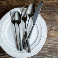 Alternative view of Lenox Heritage Lenox Heritage Marlise Black Satin 20-Piece Flatware Set