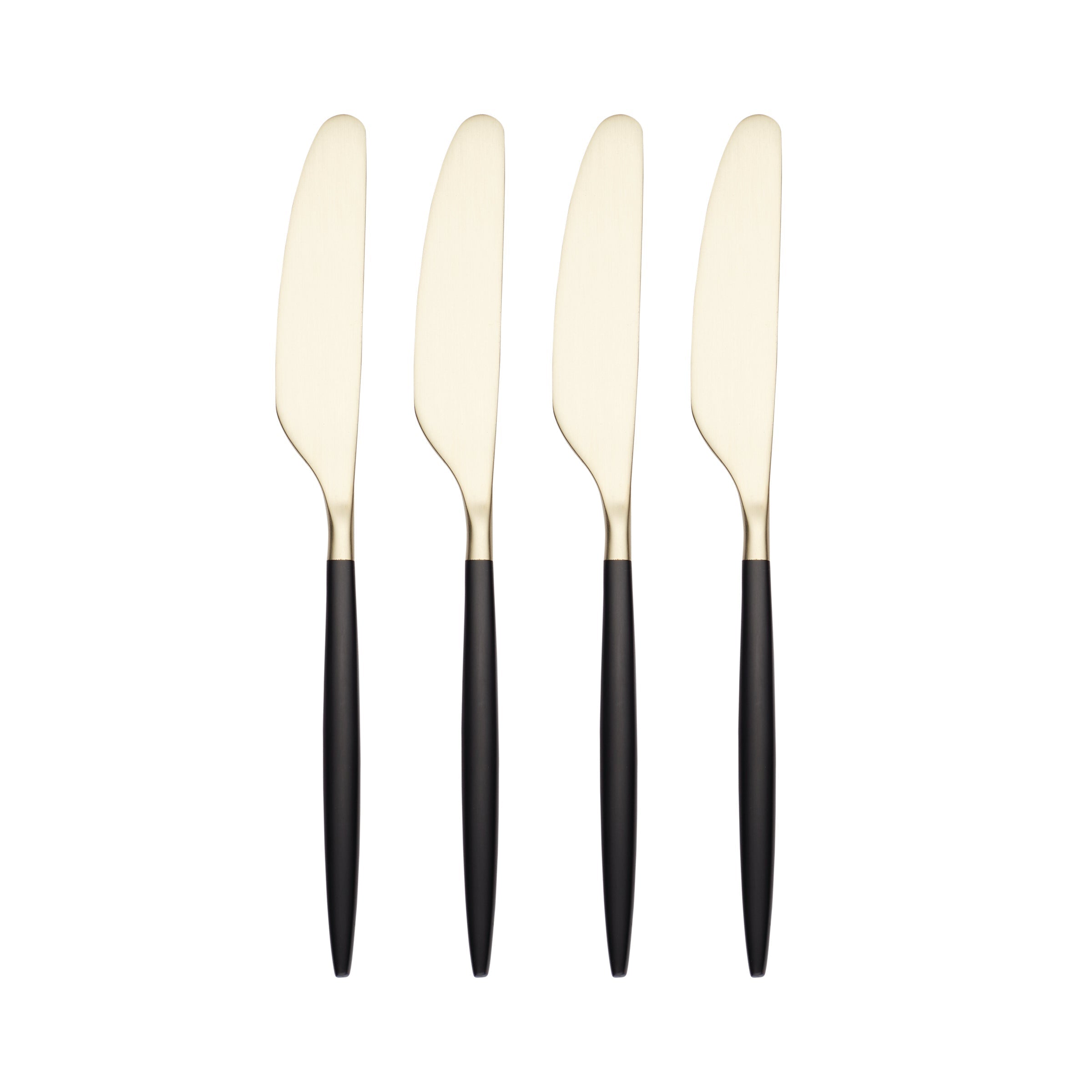 Lenox Heritage Lenox Heritage Gaze Black Champagne Satin Spreaders, Set of 4