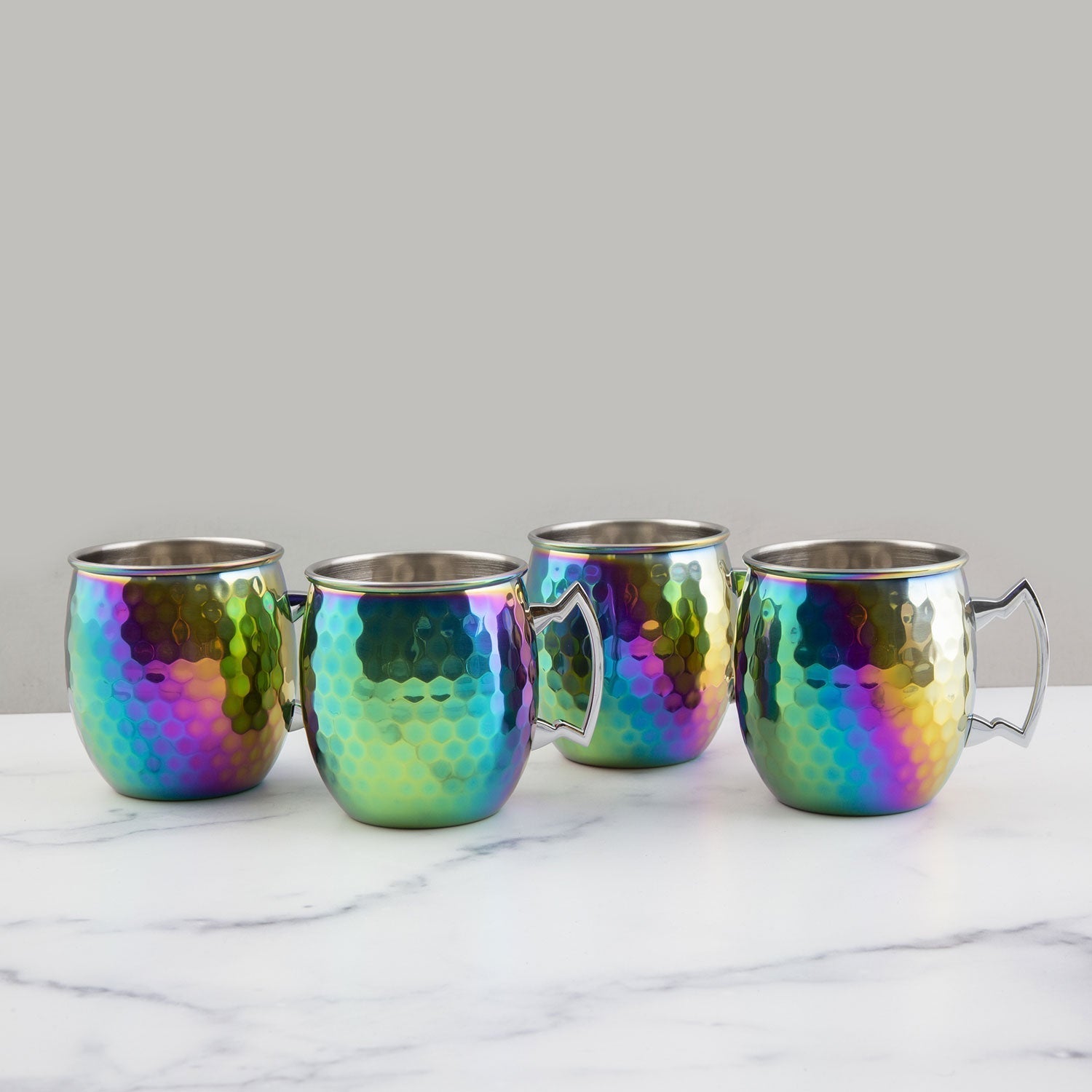 Lenox Heritage Lenox Heritage Hammered Rainbow Moscow Mule Mugs, Set of 4