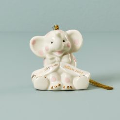 Lenox Heritage Lenox Heritage Personalized Pink Elephant Ornament