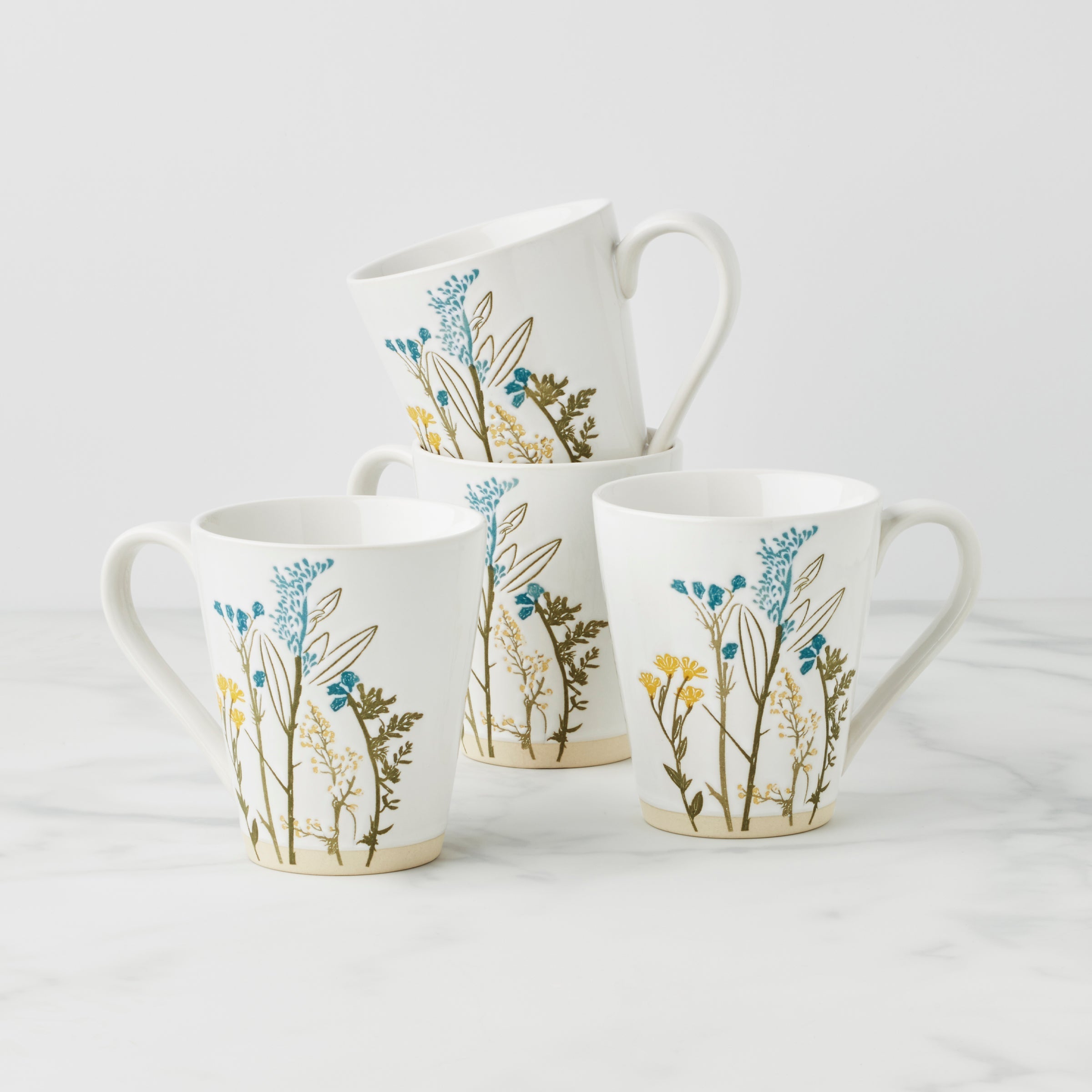 Lenox Heritage Lenox Heritage Wildflowers Mugs, Set of 4