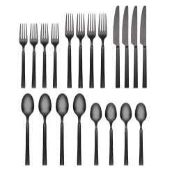 Alternative view of Lenox Heritage Lenox Heritage Gailann Black Satin 20-Piece Flatware Set