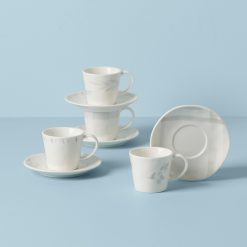 Lenox Heritage Lenox Heritage Oyster Bay 8-Piece Espresso Cup & Saucer Set