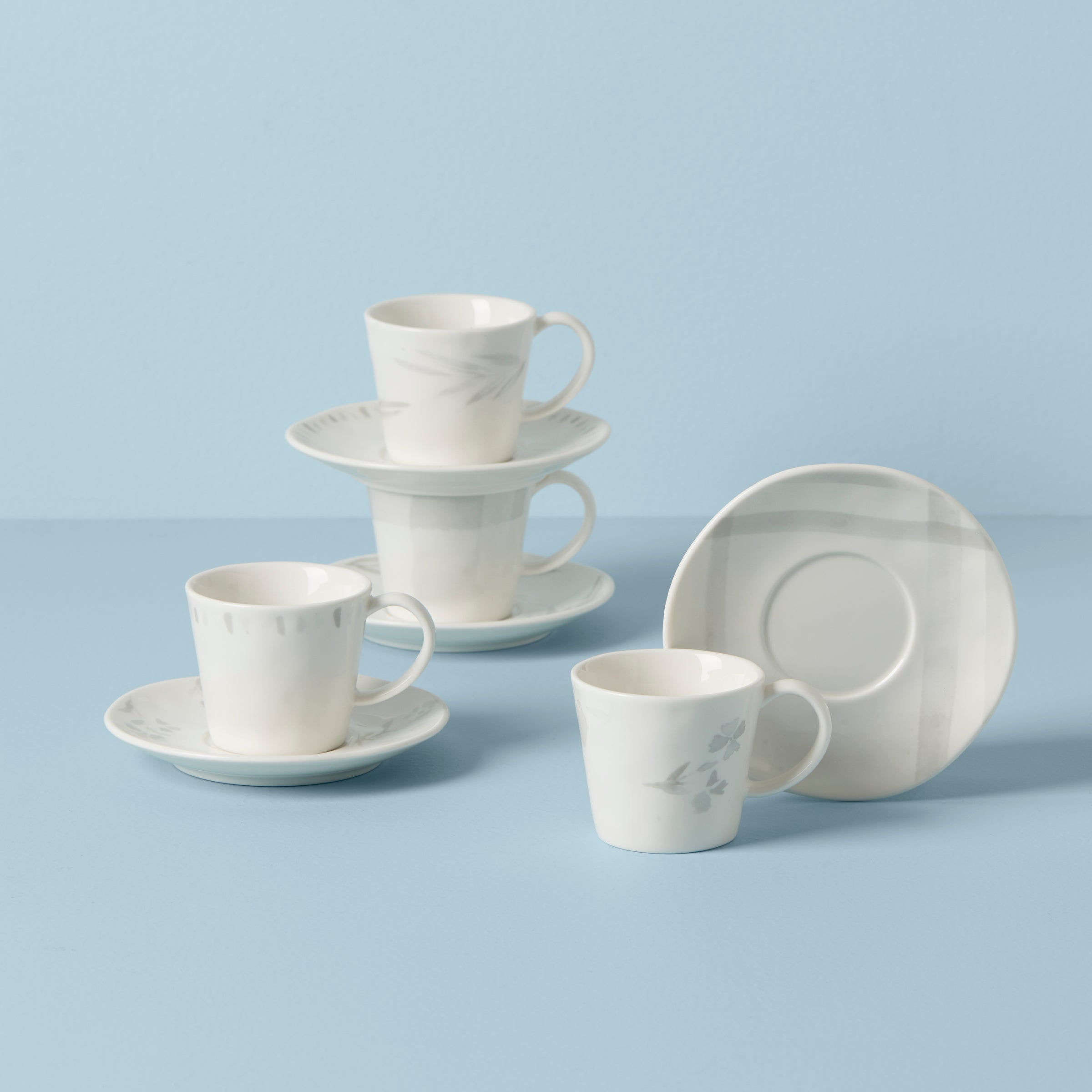 Lenox Heritage Lenox Heritage Oyster Bay 8-Piece Espresso Cup & Saucer Set