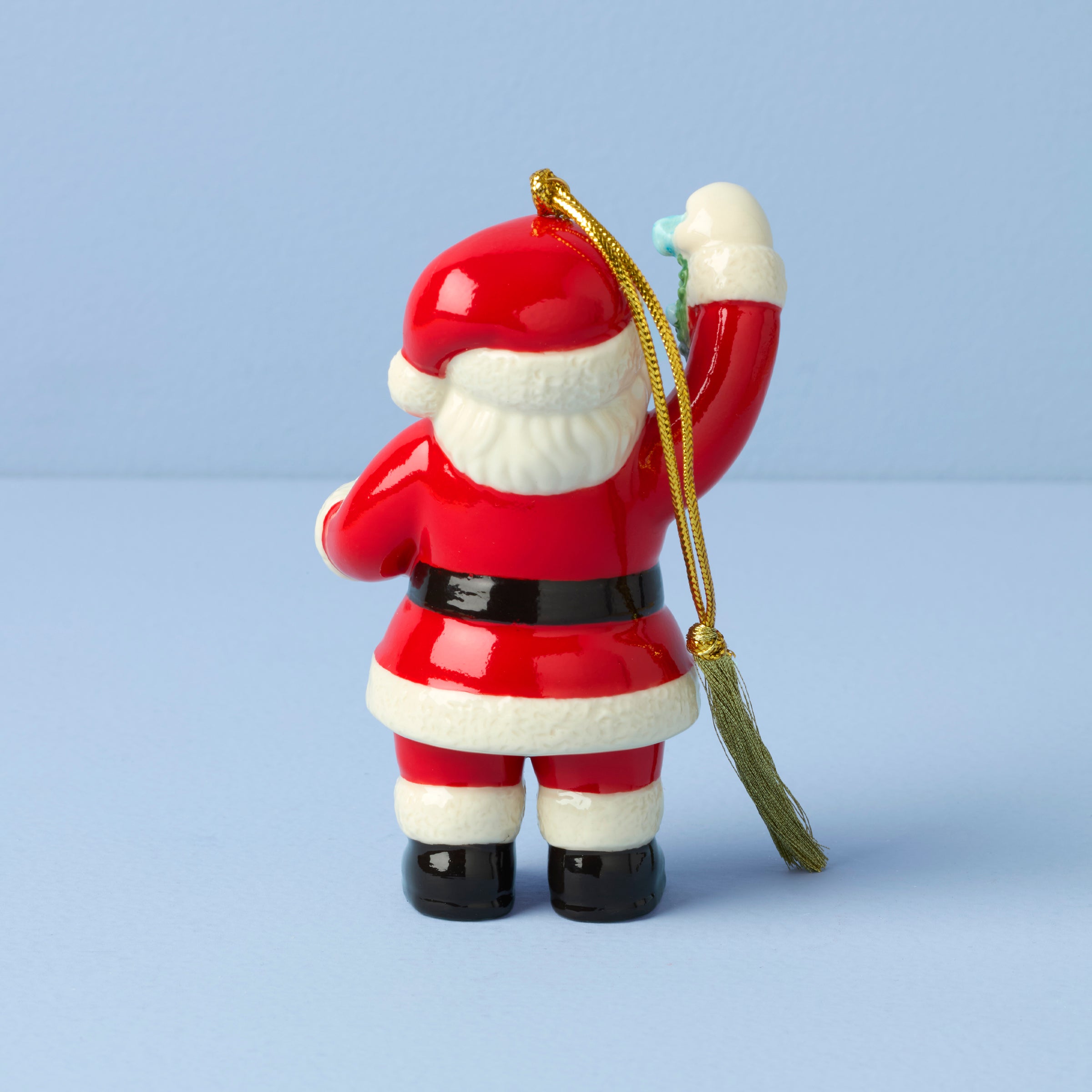 Lenox Heritage Lenox Heritage 2025 Santa with Mistletoe Ornament - Image 2