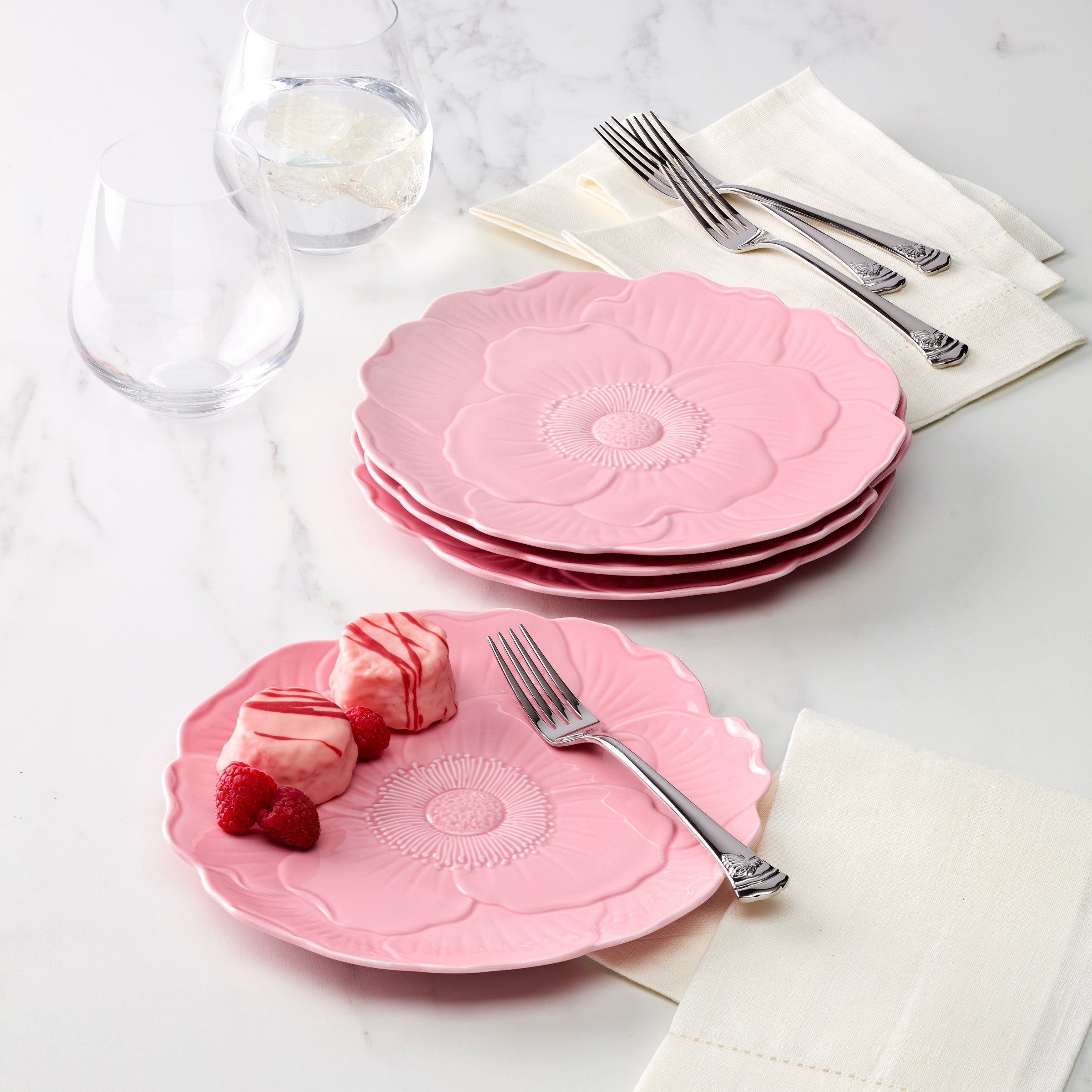 Lenox Heritage Lenox Heritage Butterfly Meadow Floral Pink Accent Plates, Set of 4 - Image 4