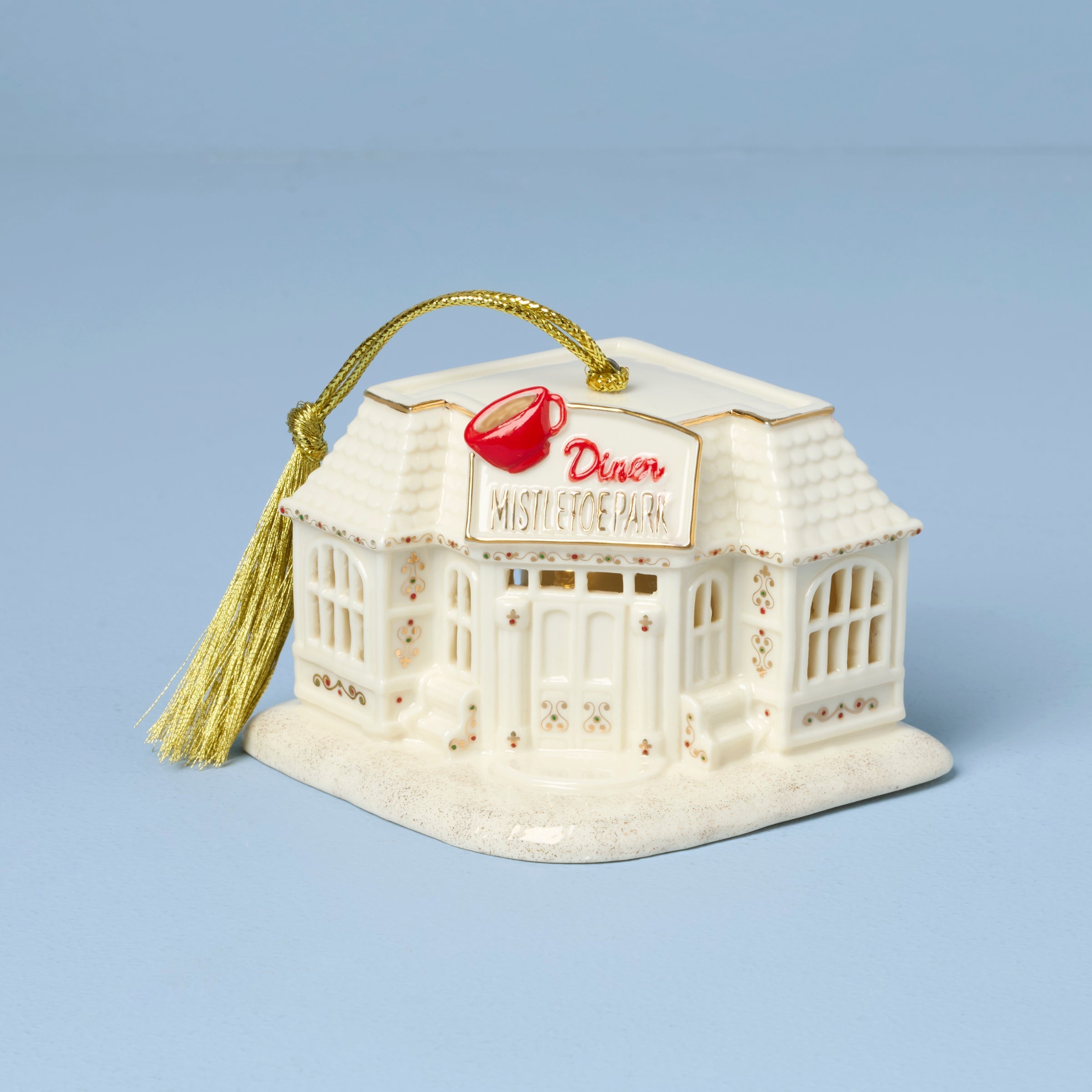 Lenox Heritage Lenox Heritage Mistletoe Park Diner Lit Ornament