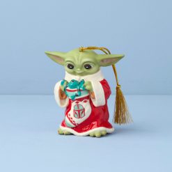 Lenox Heritage Lenox Heritage Holiday Grogu with Stocking Ornament