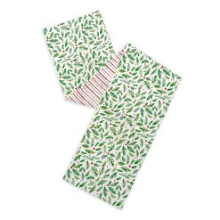 Lenox Heritage Lenox Heritage Bayberry Merry & Bright Reversible Table Runner