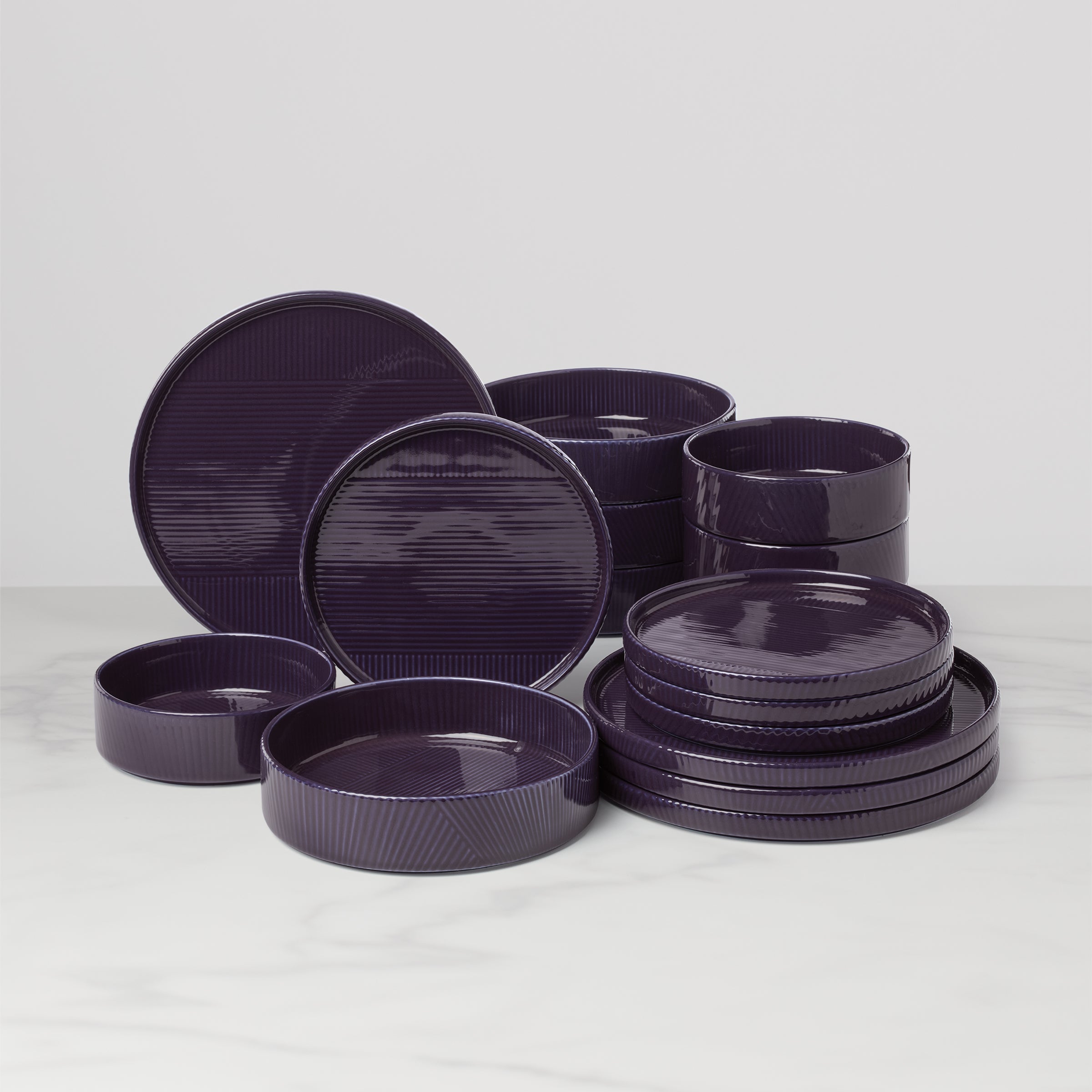Lenox Heritage Lenox Heritage Modulus Nightshade 16-Piece Dinnerware Set