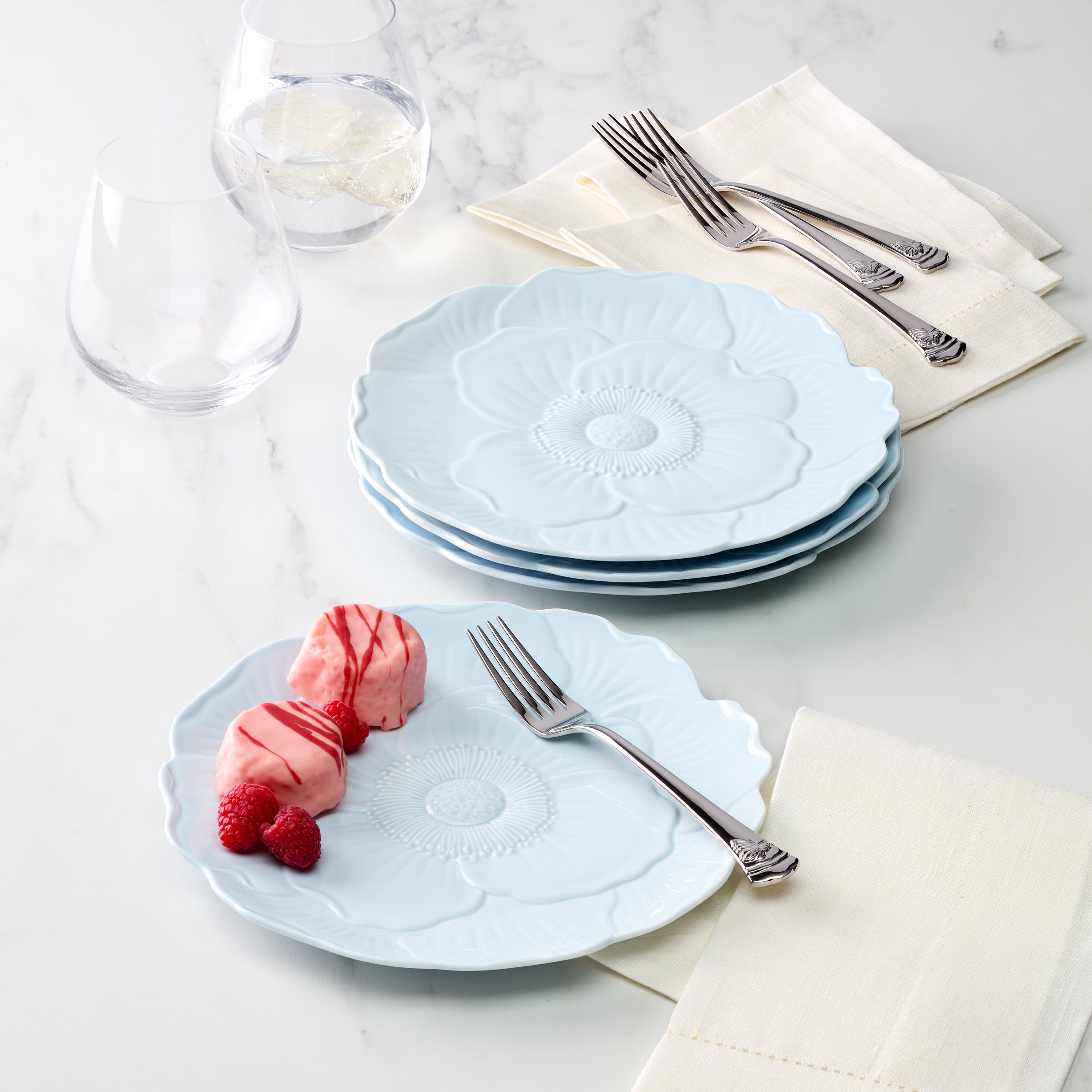 Lenox Heritage Lenox Heritage Butterfly Meadow Floral Blue Accent Plates, Set of 4 - Image 8