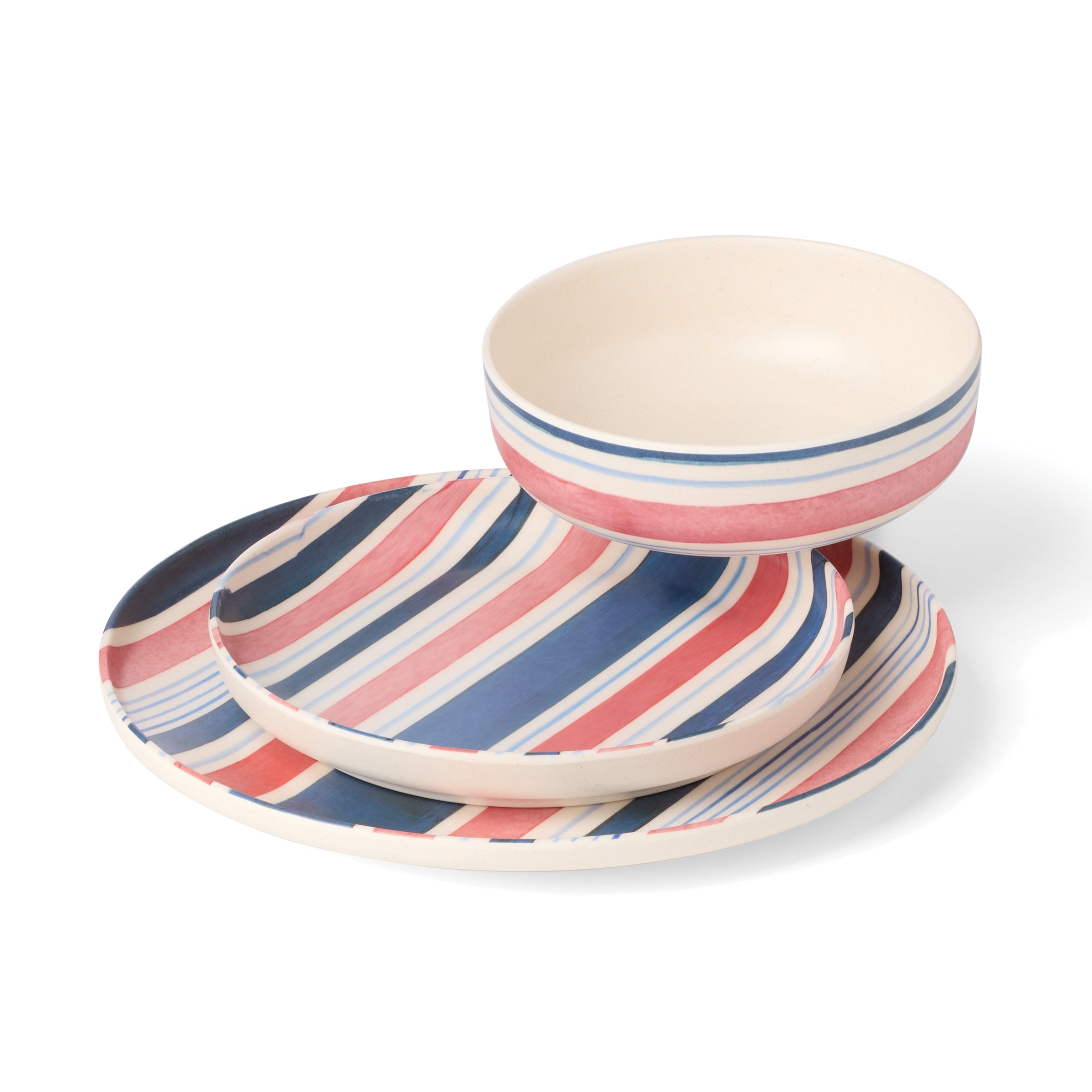 Lenox Heritage Lenox Heritage 24 Seven Melamine Stripe 12-Piece Dinnerware Set - Image 10