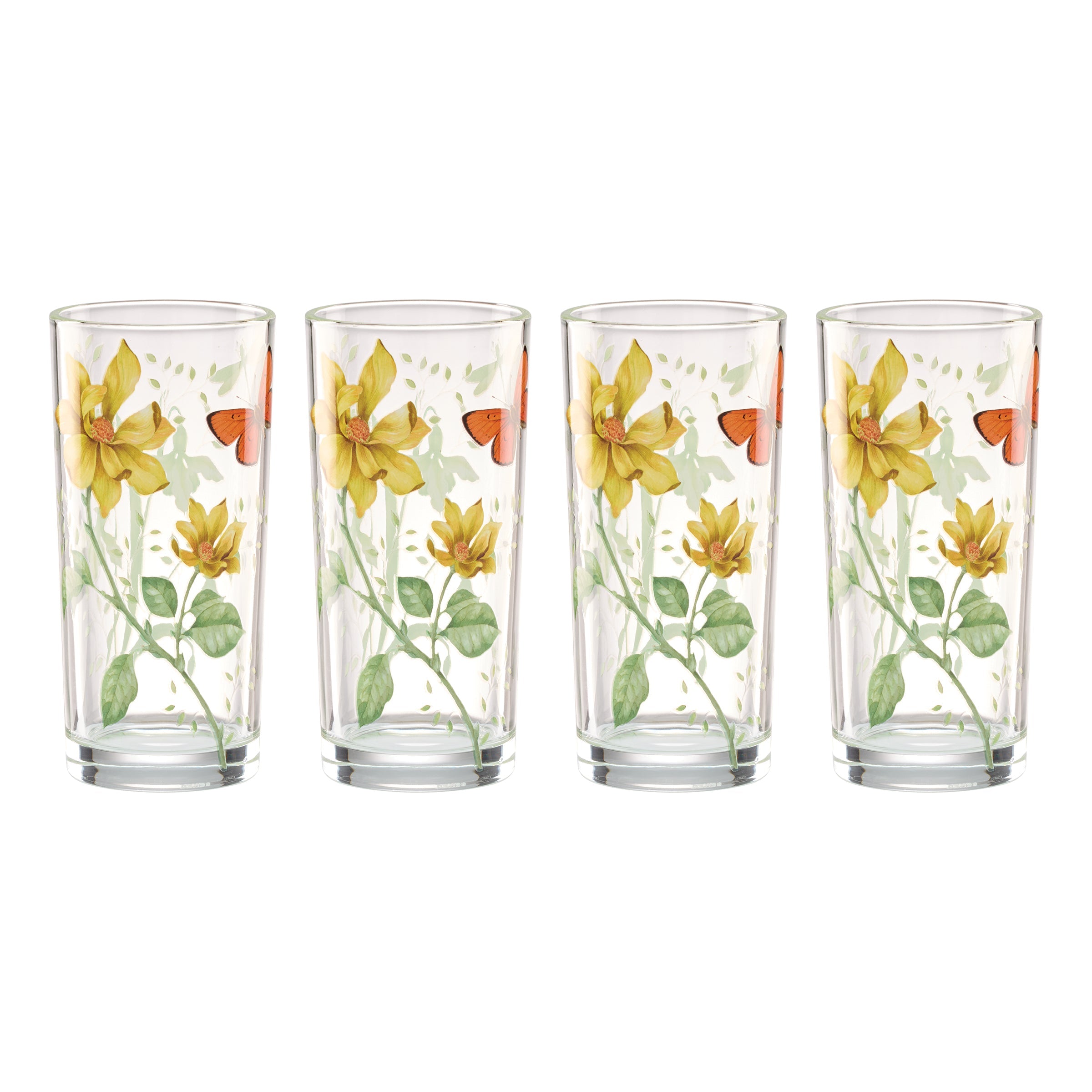 Lenox Heritage Lenox Heritage Butterfly Meadow Decal Highball, Set of 4