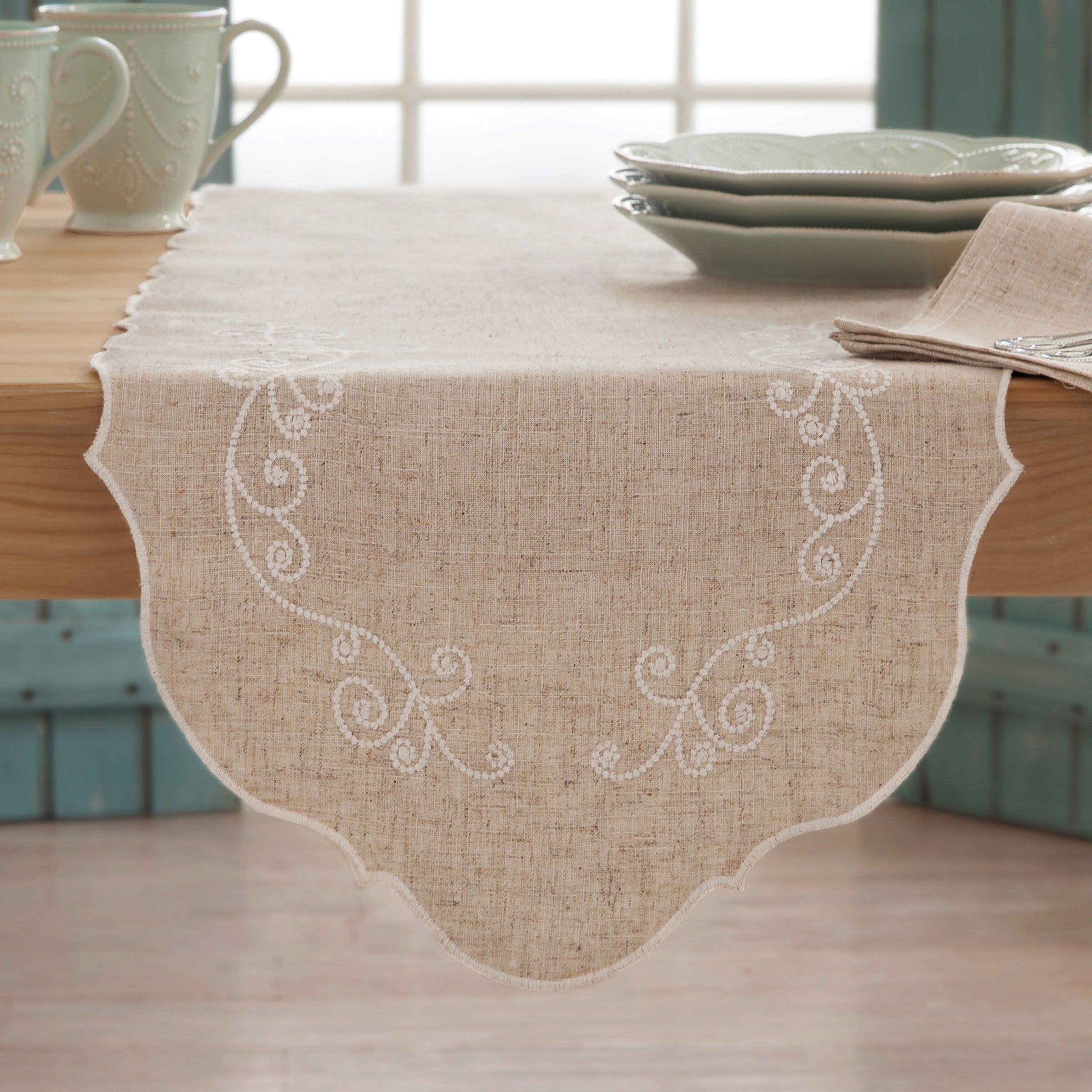 Lenox Heritage Lenox Heritage French Perle Linen Runner
