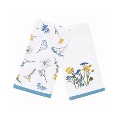 Lenox Eternal Wildflowers Embroidered Kitchen Towels, Set of 2