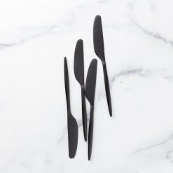 Lenox Heritage Lenox Heritage Gaze Black Satin Spreaders, Set of 4
