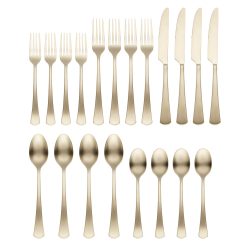 Alternative view of Lenox Heritage Lenox Heritage Morgan Champagne Satin 20-Piece Flatware Set