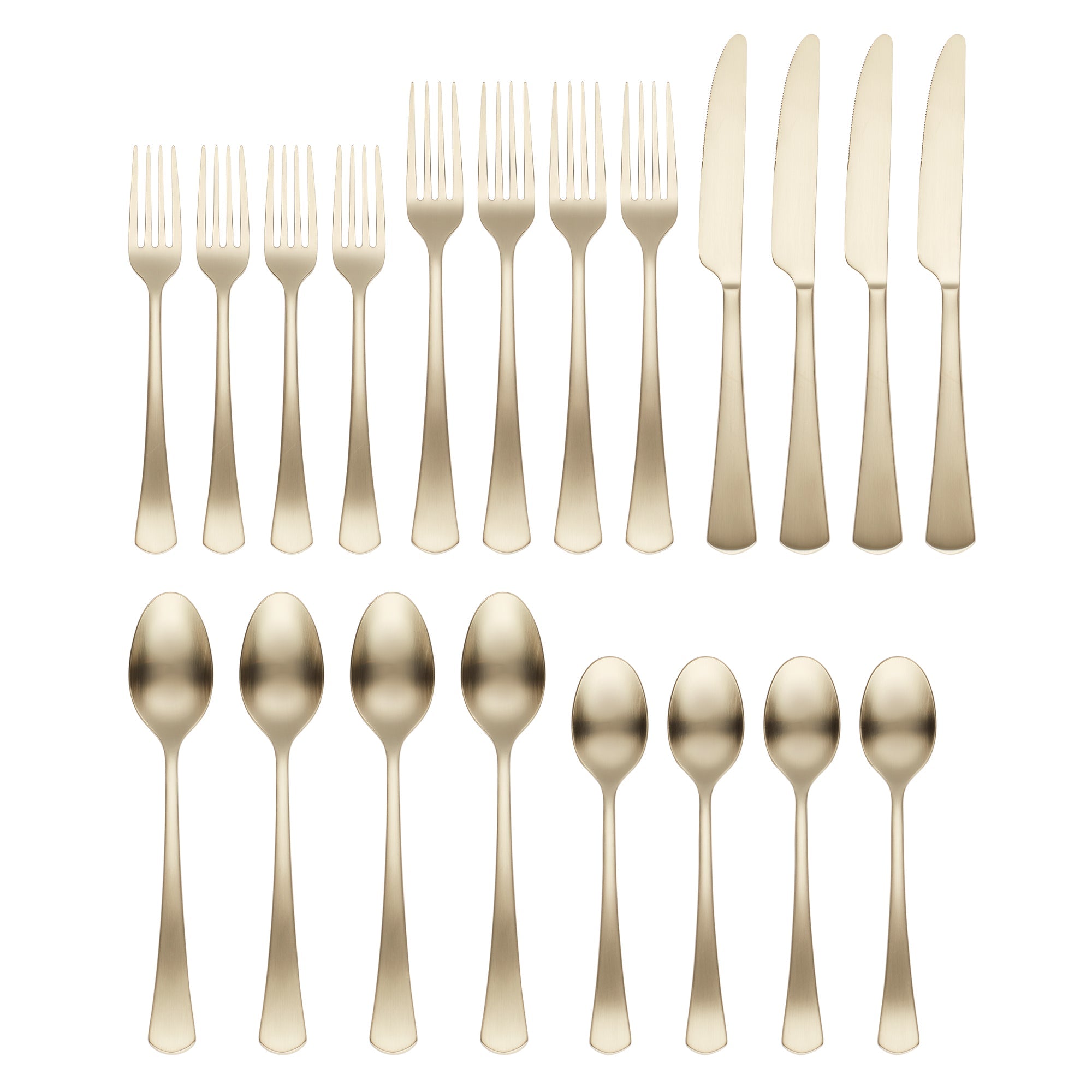 Lenox Heritage Lenox Heritage Morgan Champagne Satin 20-Piece Flatware Set - Image 2
