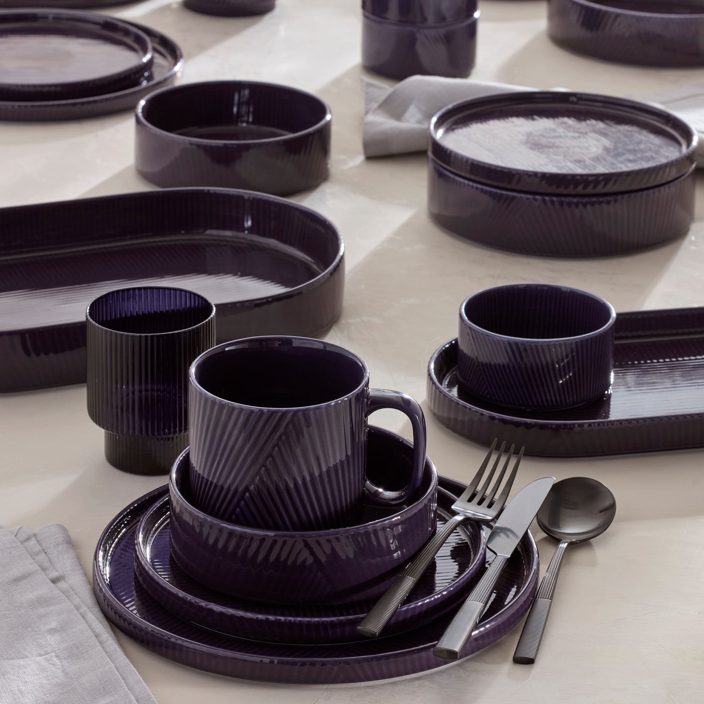 Lenox Heritage Lenox Heritage Modulus Nightshade Mugs, Set of 4 - Image 3