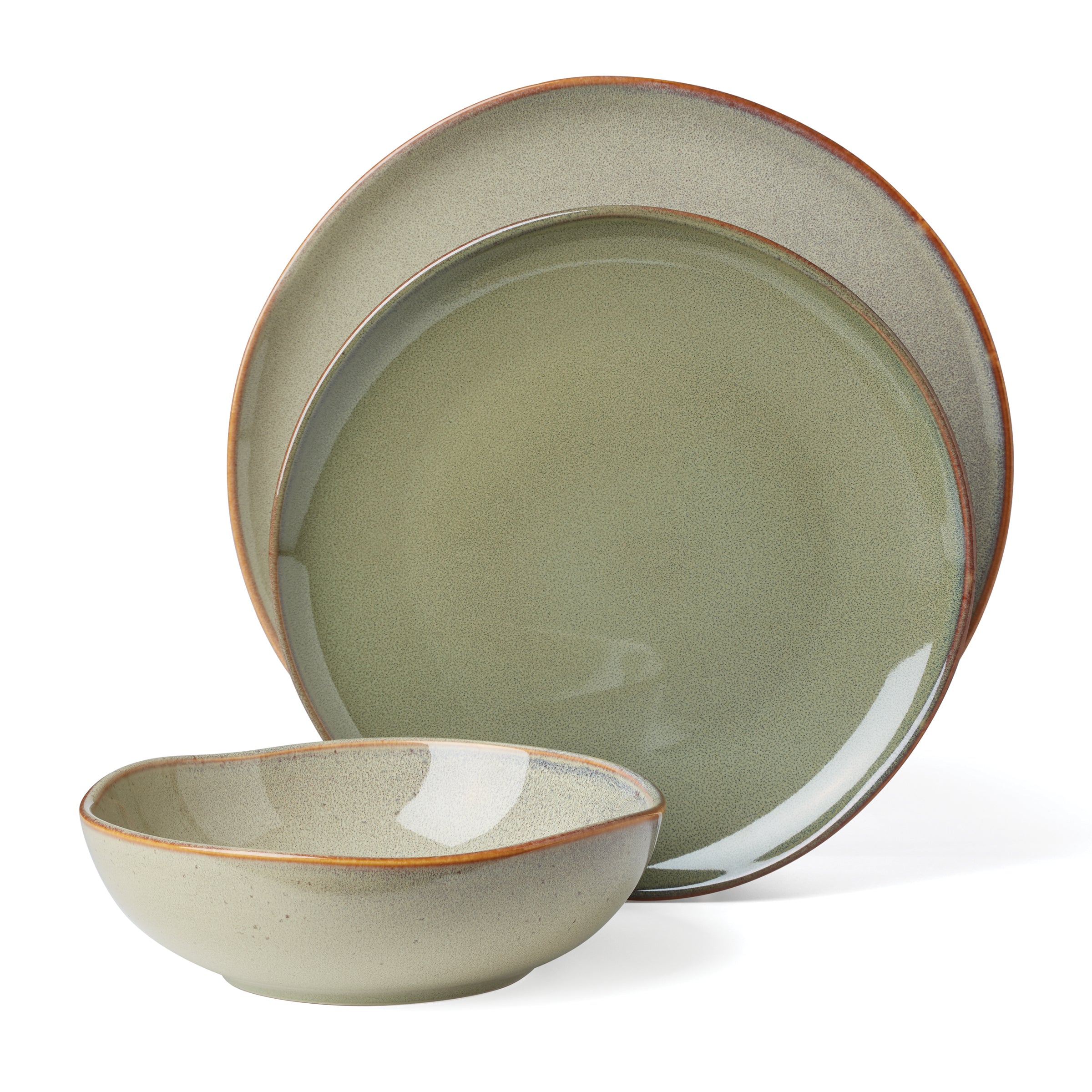 Lenox Heritage Lenox Heritage Organic Shades Sage Green 12-Piece Dinnerware Set - Image 5