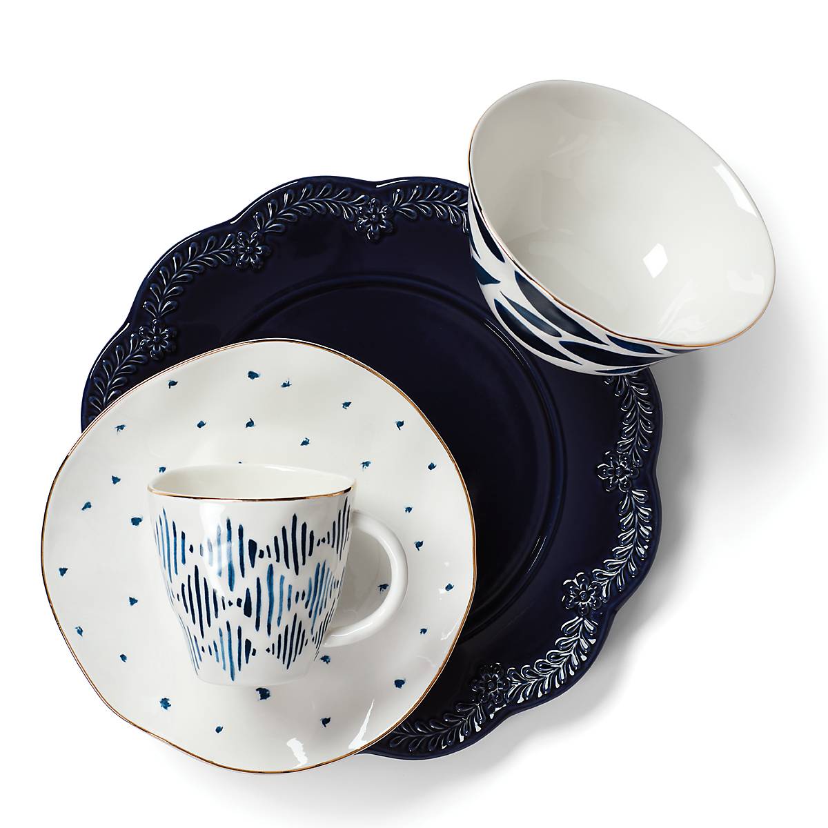 Lenox Heritage Lenox Heritage Blue Bay Dessert Mugs, Set of 4 - Image 5