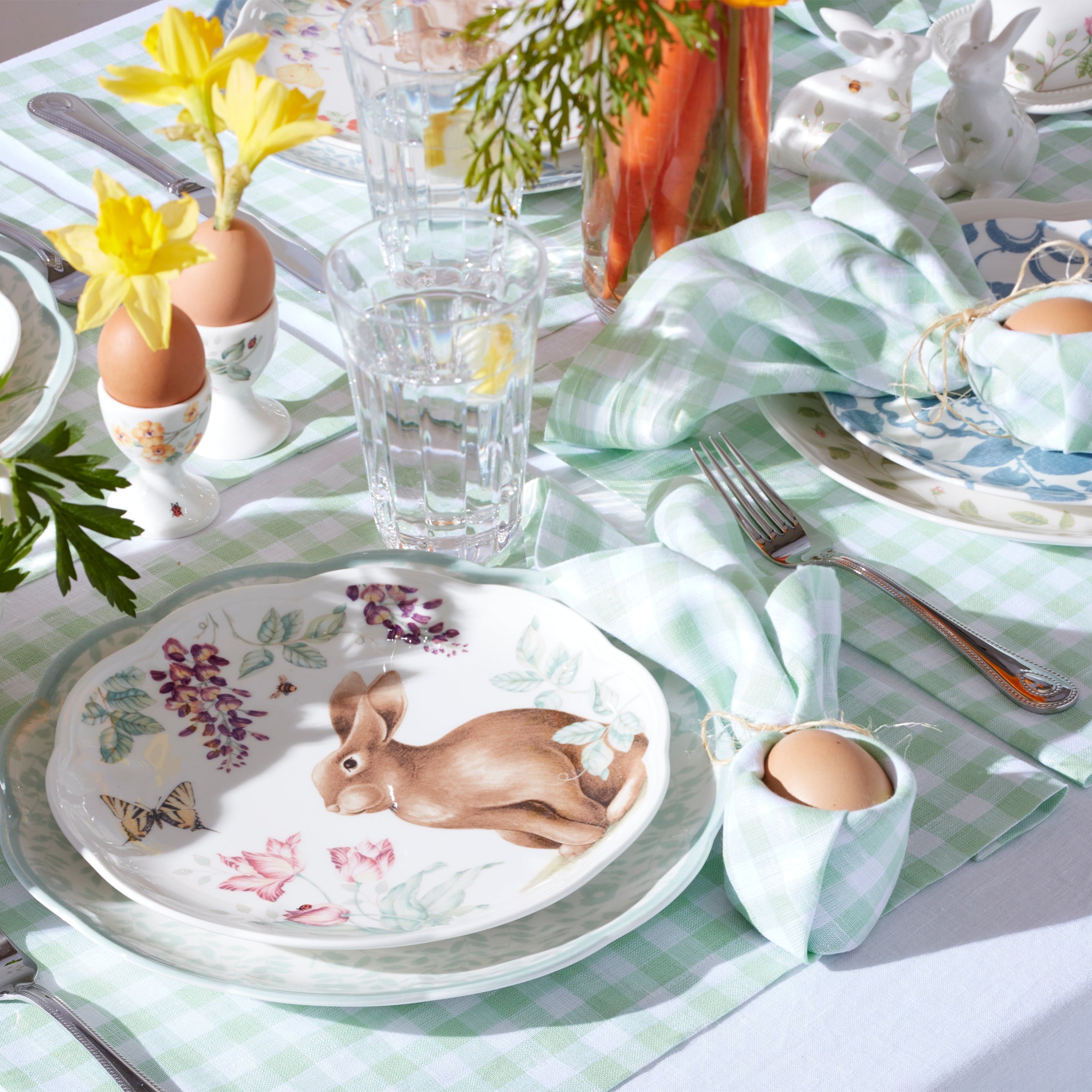 Lenox Heritage Lenox Heritage Butterfly Meadow Bunny Accent Plates, Set of 4 - Image 5