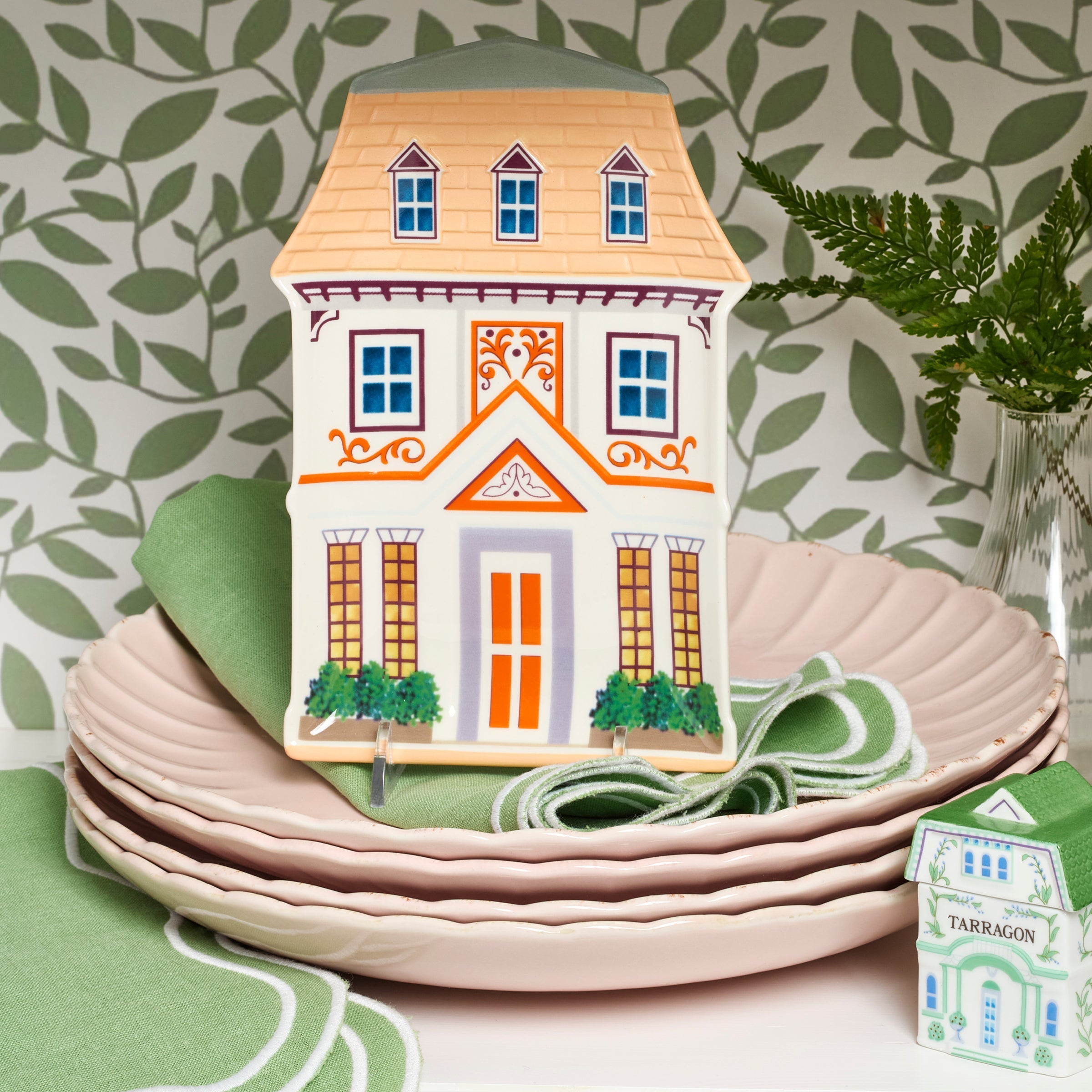 Lenox Heritage Lenox Heritage Lenox Spice Village House Accent Plates, Set of 4 - Image 3