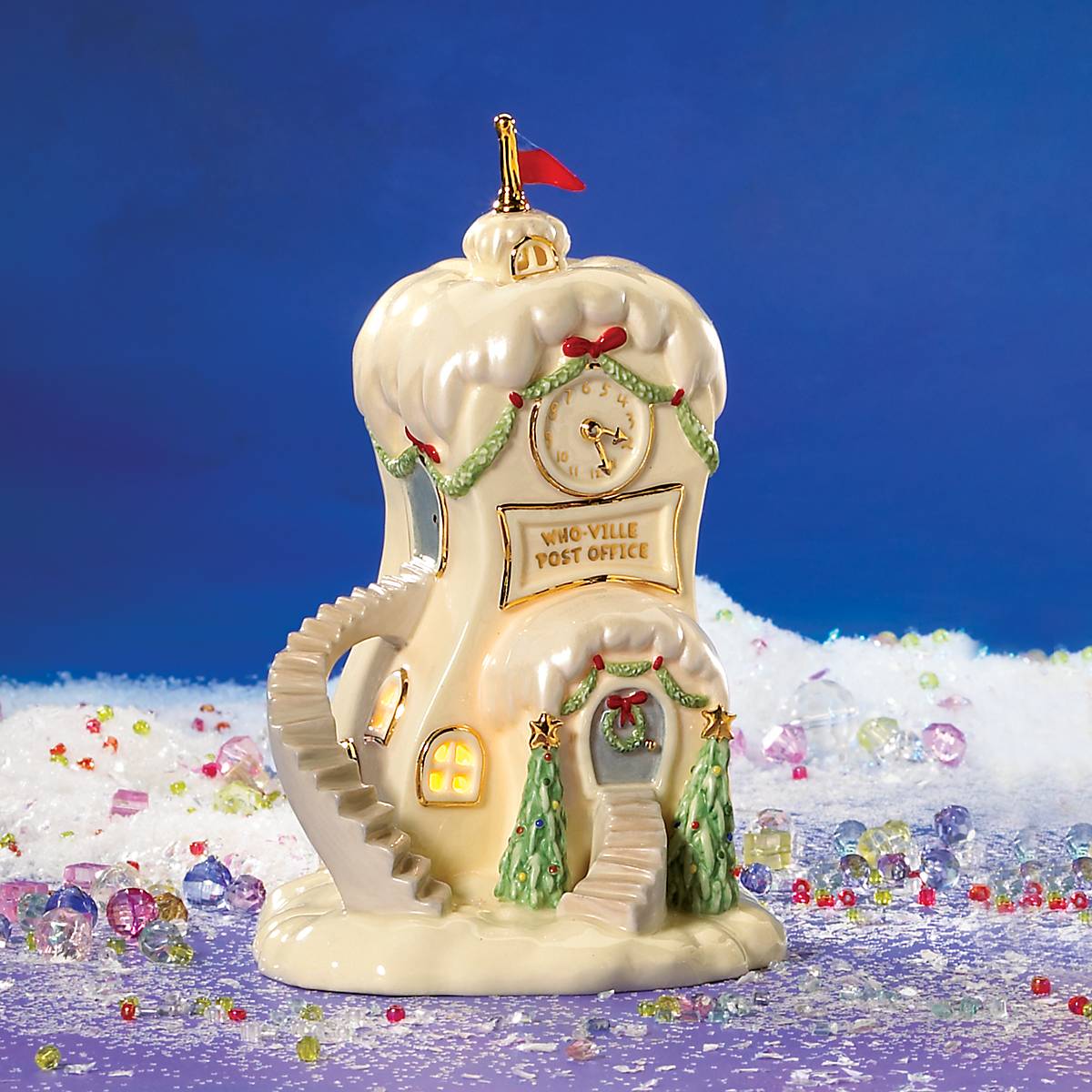Lenox Heritage Lenox Heritage Who-Ville Post Office Lit Figurine - Image 4