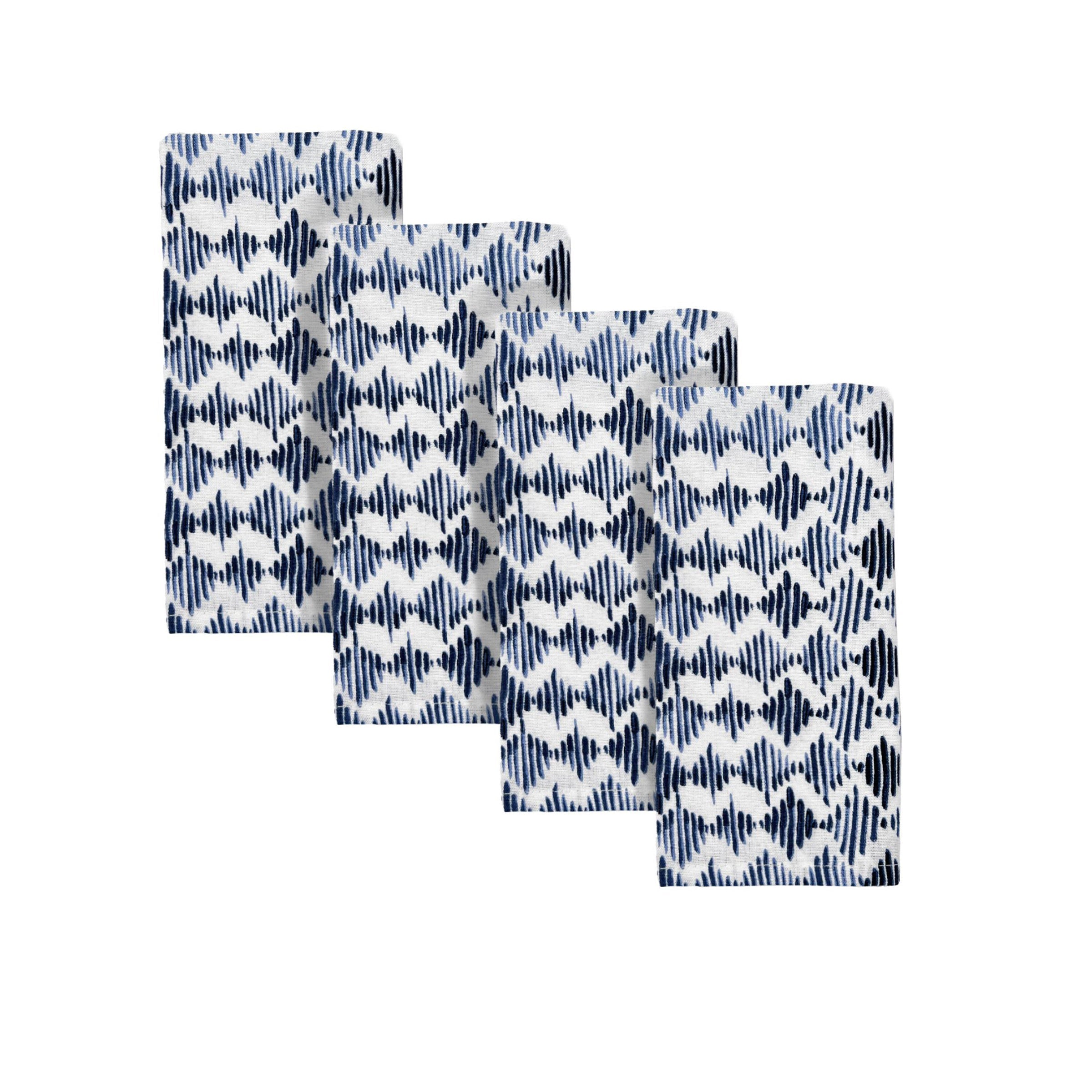 Lenox Heritage Lenox Heritage Blue Bay Diamond Dinner Napkins, Set of 4