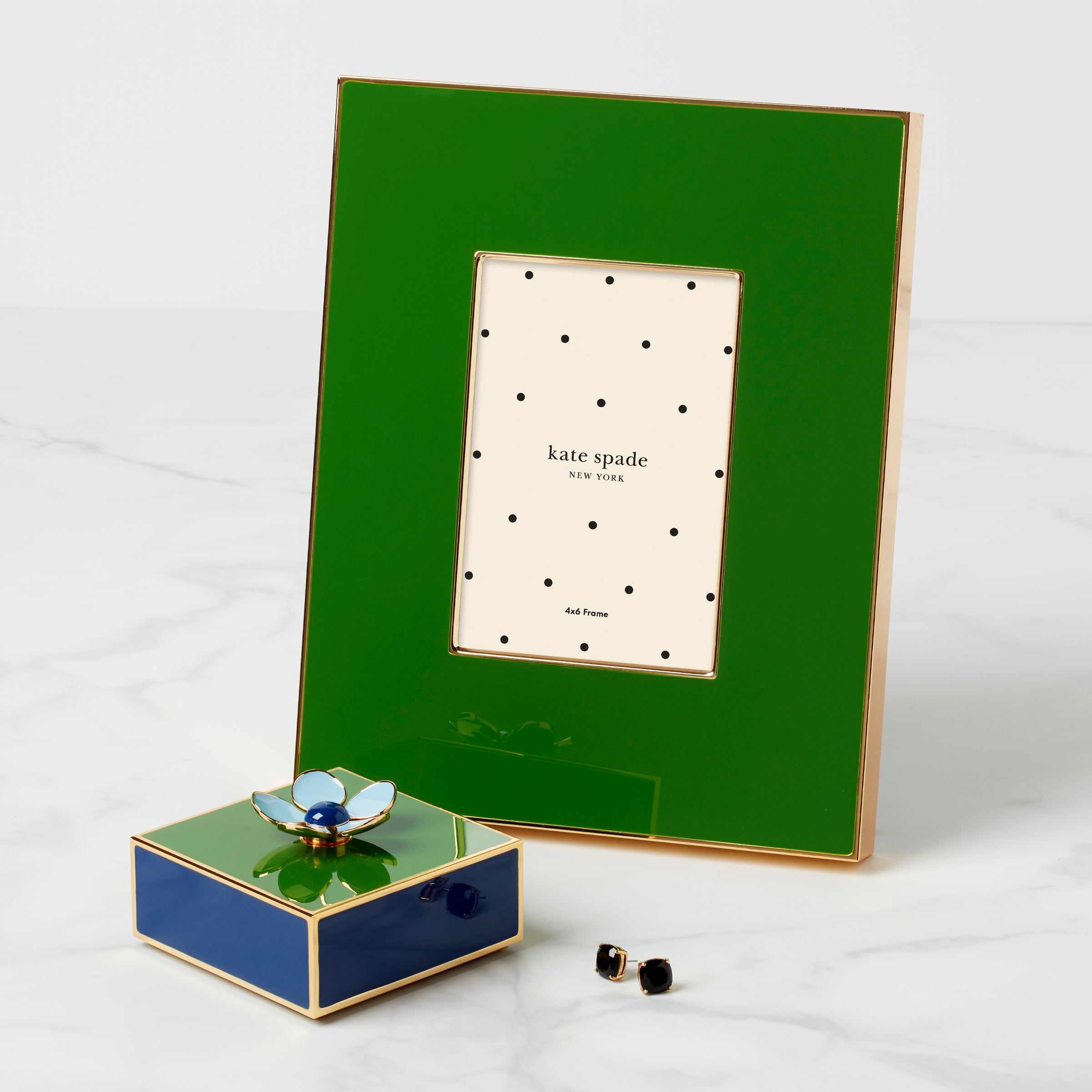 Lenox Heritage Lenox Heritage Make It Pop Green & Navy Floral Box - Image 2