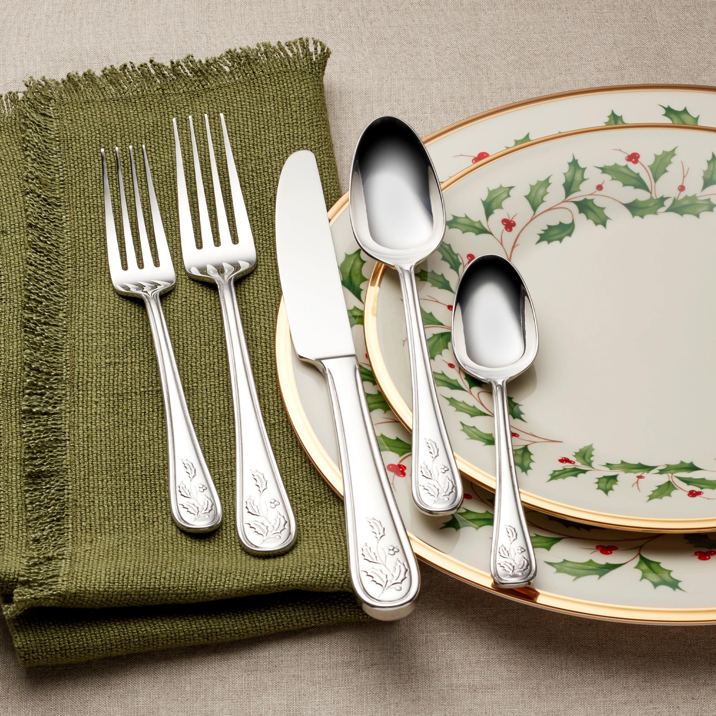 Lenox Heritage Lenox Heritage Holiday 65-Piece Flatware Set - Image 5