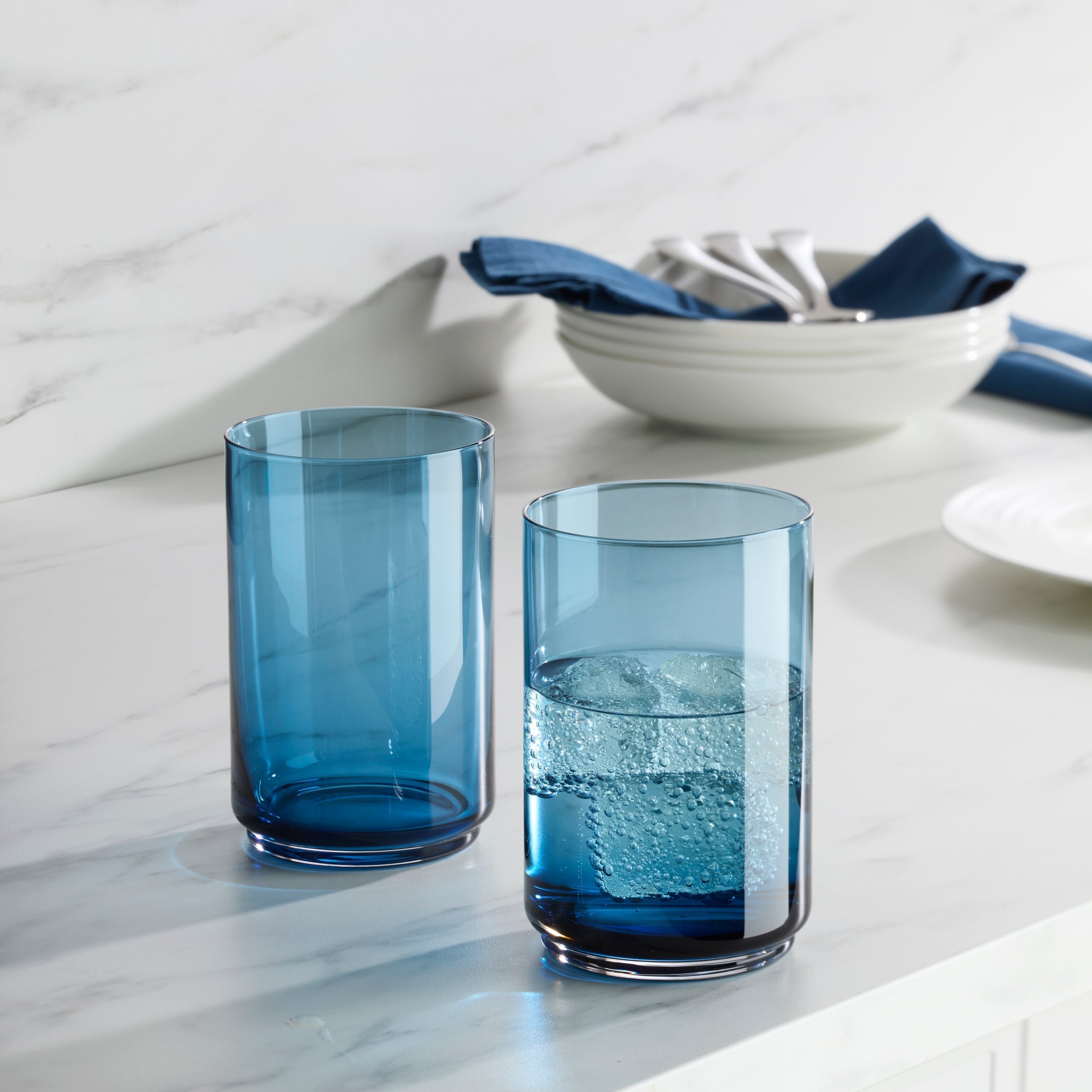 Lenox Heritage Lenox Heritage Tuscany Classics Stackable Blue Coolers, Set of 4 - Image 3