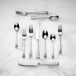 Lenox Heritage Lenox Heritage Federal Platinum Frosted 20-Piece Flatware Set