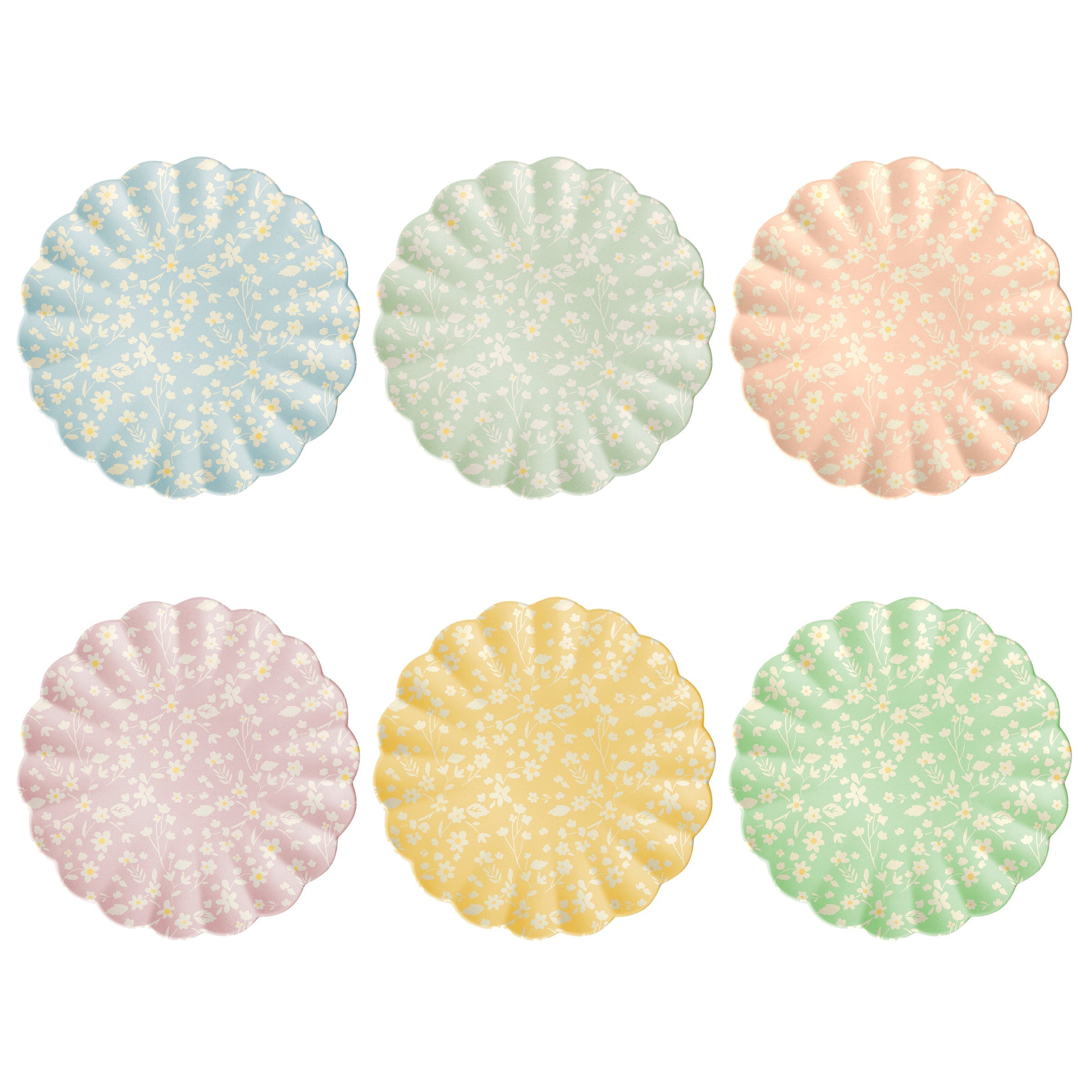 Lenox Heritage Lenox Heritage Floral Assorted Bamboo Large Plates, Set of 6