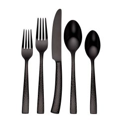 Lenox Heritage Lenox Heritage Paris Hammered Gunmetal Titanium 20-Piece Flatware Set