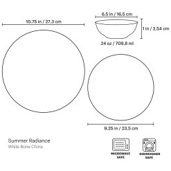 Alternative view of Lenox Heritage Lenox Heritage Summer Radiance 12-Piece Dinnerware Set