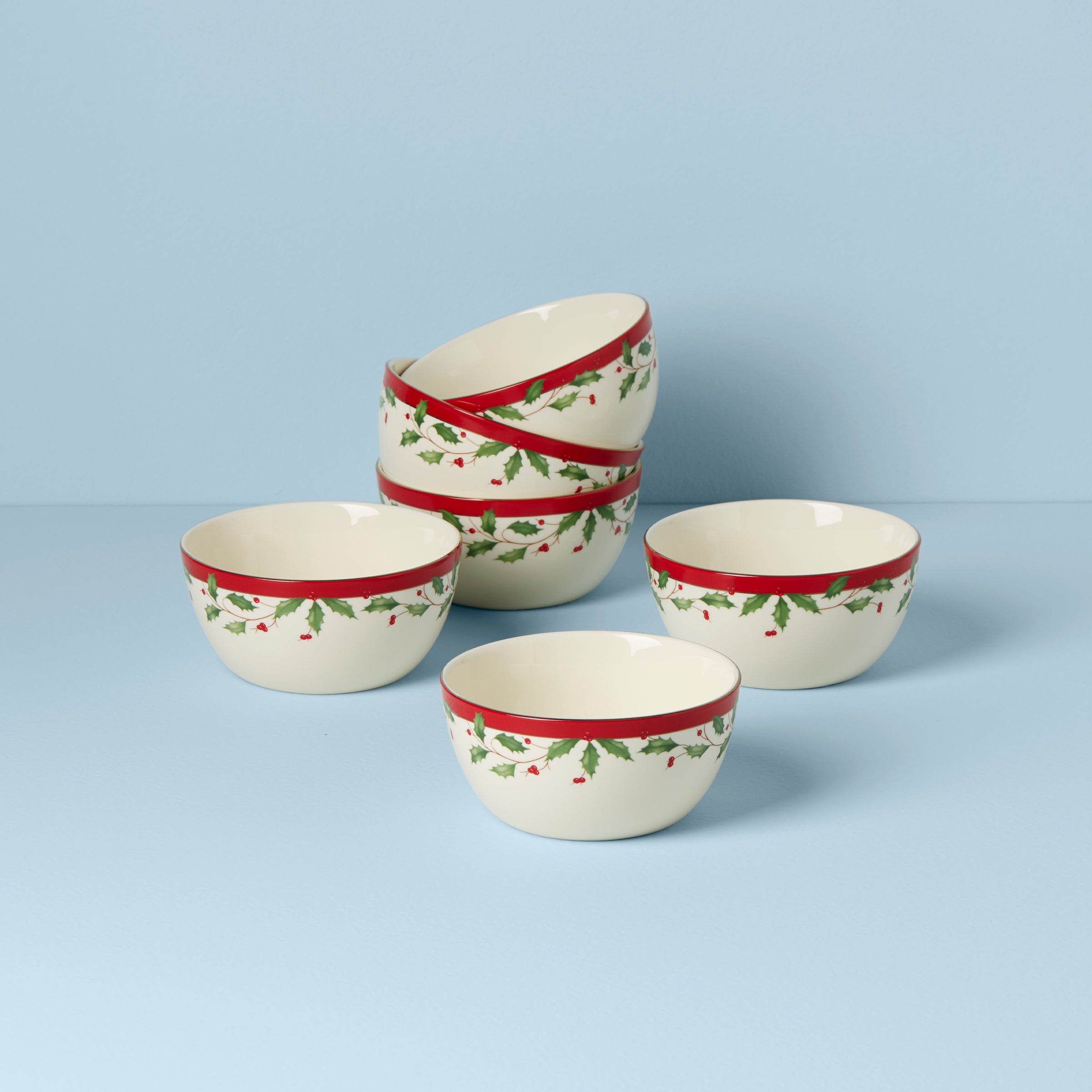 Lenox Heritage Lenox Heritage Holiday Dessert Bowls, Set of 6