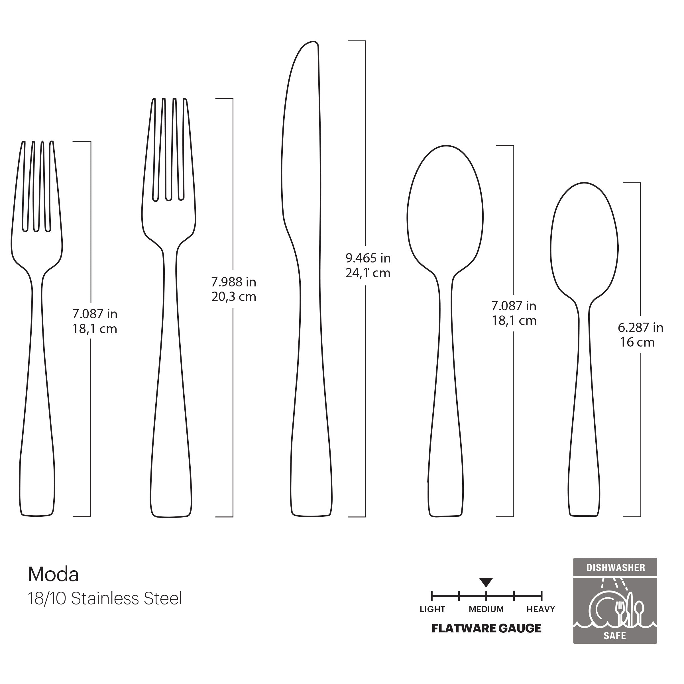 Lenox Heritage Lenox Heritage Moda Gold Satin 20-Piece Flatware Set - Image 6